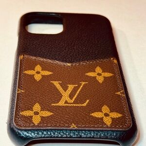 Louis Vuitton Black and Brown Monogram Phone Case 11 pro iPhone